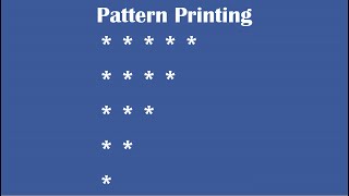 C Practical and Assignment Programs-Pattern Printing 2