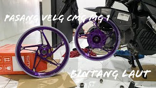 Pasang Velg Cmg Mg1(Bintang Laut) Di Vario Led Old