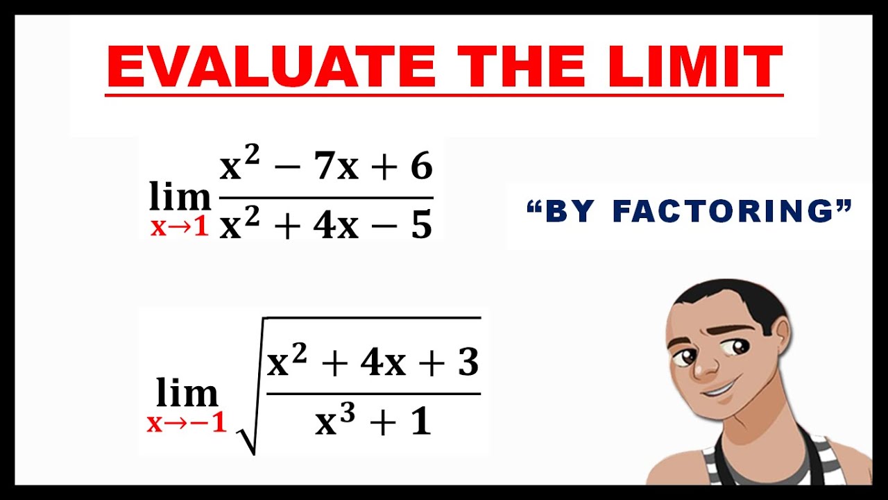 EVALUATING LIMIT BY FACTORING - YouTube