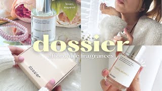 DOSSIER FRAGRANCES Baccarat Rouge 540 + Jo Malone Peony ~ aesthetic unboxing