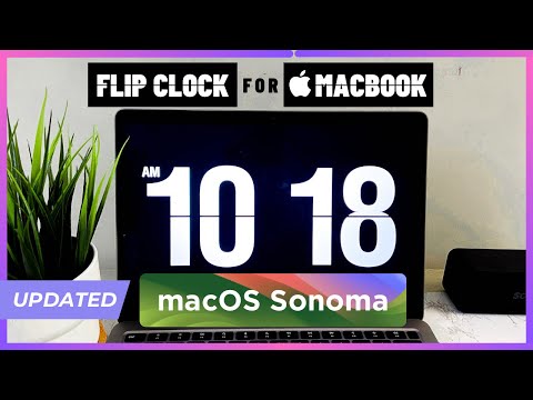Flip Clock Screensaver for Mac Sonoma Clock Screensaver for MacBook Fliqlo Mac Screensaver