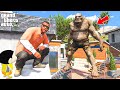 Shinchan and Franklin Killing Giant Monster Inside Franklin's House in GTA 5!