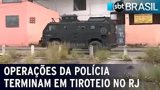 Operações da polícia terminam em tiroteio no Rio de Janeiro | SBT Brasil (28/12/22)