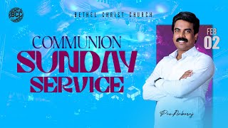 🔴 LIVE | COMMUNION SUNDAY SERVICE | 02nd FEB 2025 | Pas AnbuRaj