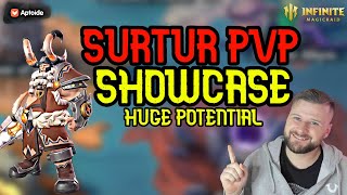 Surtur Showcase PvP He Will Be Huge For 3v3 And 5v5 - Infinite Magicraid