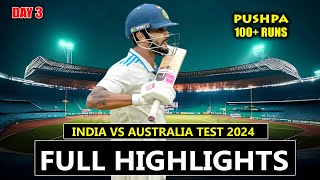 indiya test 4 match d3 full highlights 2024 💪🏏😍