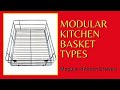 Modular Kitchen Basket Types कौन - कौन सी हैं? Modular Kitchen Drawer Sizes और Kitchen Wire Basket.