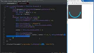 circular ProgressBar using HTML canvas and javascript