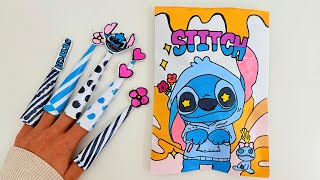 💙paperdiy💙how to make stitch blind bag and paper nails + unboxing | ASMR