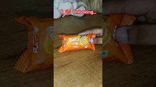 Unboxing Rs 5/- Sunfeast Bounce Orange 🍊 Creme 🍪 Biscuits #sunfeast #sunfeastbiscuits #orangeflavour