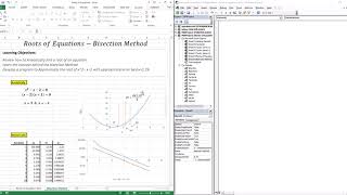 Bisection Method - EXCEL/VBA