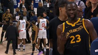 Draymond Green taunts Paul George with 4 fingers after things get heated & Ty Lu