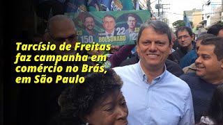 Tarcísio de Freitas se reúne com apoiadores no centro de São Paulo