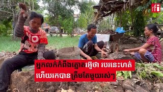 អ្នកលក់កំពីងត្នោតរអ៊ូថា របរនេះហត់ ហើយរកបានត្រឹមតែមួយរស់ៗ