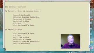 Perl: reverse