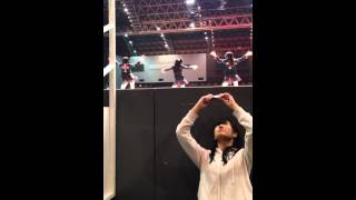 20140218 AKB48 鈴木紫帆里：今度は後ろ姿！と、モニターを撮るなぁな←w（藤田奈那,田野優花,武藤十夢,平田梨奈）