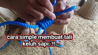 cara mudah membuat tali keluh sapi