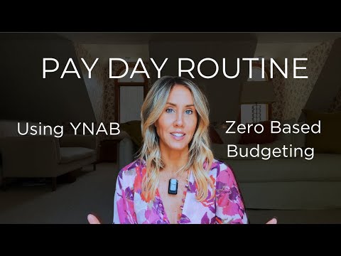 Payday routine with YNAB | Zero-based budgeting