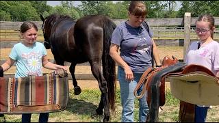 ๐ด Horseback Riding Lessons ๐ด | TN Walking Horse "Java" | Melaina & Laila #horse #horseriding