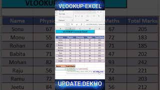 "Mastering VLOOKUP in Excel: The Ultimate Tutorial for Beginners" #shorts #excel #vlookup #ytshorts