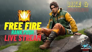 SAM IS LIVE 😌 RANK PUSH TEAM CODE GIVEAWAY || FREE FIRE MAX LIVE #LIVE #FF #VIRAL