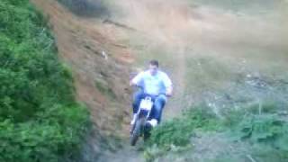 Pit bike huge incline