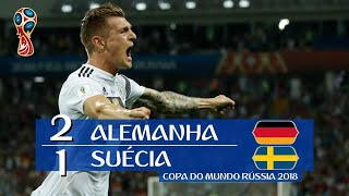 Alemanha 2 x 1 Suécia - melhores momentos (GLOBO HD 720p) Copa do Mundo Rússia 2018