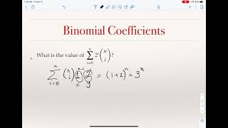 Counting: Binomial Coefficients and Combinatorial Proofs