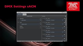 DMX Settings sACN