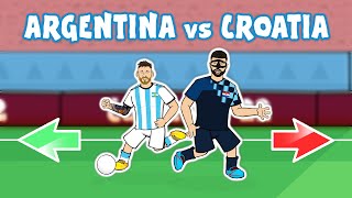 MESSI DESTROYS GVARDIOLl! World Cup Final 2022 (Argentina vs Croatia 3-0 Cartoon Goals Highlights)