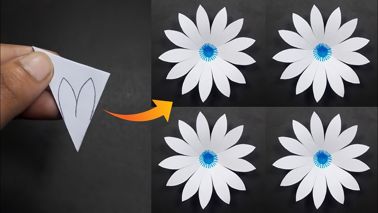 Easy Paper Flowers Simple How To Make A Diy Paper Flower Making Ideas