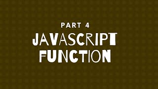 Javascript Bangla Tutorial (Part 4) : Javascript Function