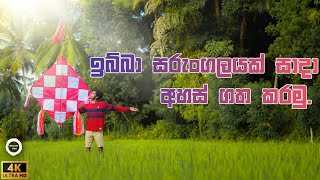 Ibba sarungalayak hadamu | How to make a Ibba kite ඉබ්බා සරුංගලයක් හදමු #sarungal #kite #kiteflying