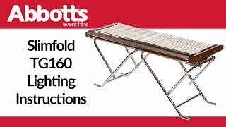 Slimfold TG160 BBQ Lighting Instructions