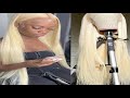 13x6 hd transparent 250 density 613 straight wigs 13x4 honey 613 blonde lace 30 40 inches