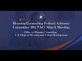 Housing Counseling Federal Advisory Meeting