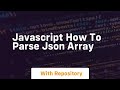 javascript how to parse json array