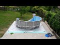 intex prism frame Ø457 x 122 cm pool installation