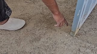 I had a problem with the door!! Installing floor tiles