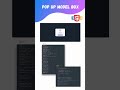 How to make Pop up Model Box using HTML, CSS & Javascript