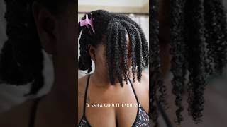 Wash and Go with Mousse on Type 4 Hair #naturalhair #naturalhairjourney #washandgo