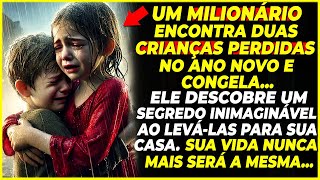 🔴MILIONÁRIO ENCONTRA DUAS CRIANÇAS PERDIDAS NO ANO NOVO E DESCOBRE UM SEGREDO INIMAGINÁVEL!