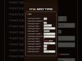 Master HTML Input Types! #html #inputtypes #webdevelopment #frontend #coding