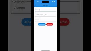 Flutter CRUD Operations SQLITE Tutorial | Devhubspot #shorts