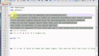 Perl Beginner Tutorial #Interpolation #Range operator - Part 3