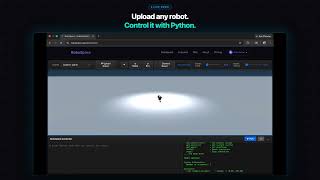 I built a robot simulator that runs in your browser (no setup, no GPUs)