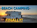 GALVESTON BEACH CAMPING!!