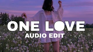 ONE LOVE - SHUBH     AUDIO EDIT  ( SLOWED + REVERB  ) LOFI VERSION ✨🎶