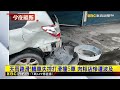 天雨路滑！轎車失控打滑撞5車 肉粽店慘遭波及@newsebc