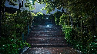 Walking on a Rainy Night from Yanghwa Bridge to YG Entertainment | Umbrella Sounds 4K HDR